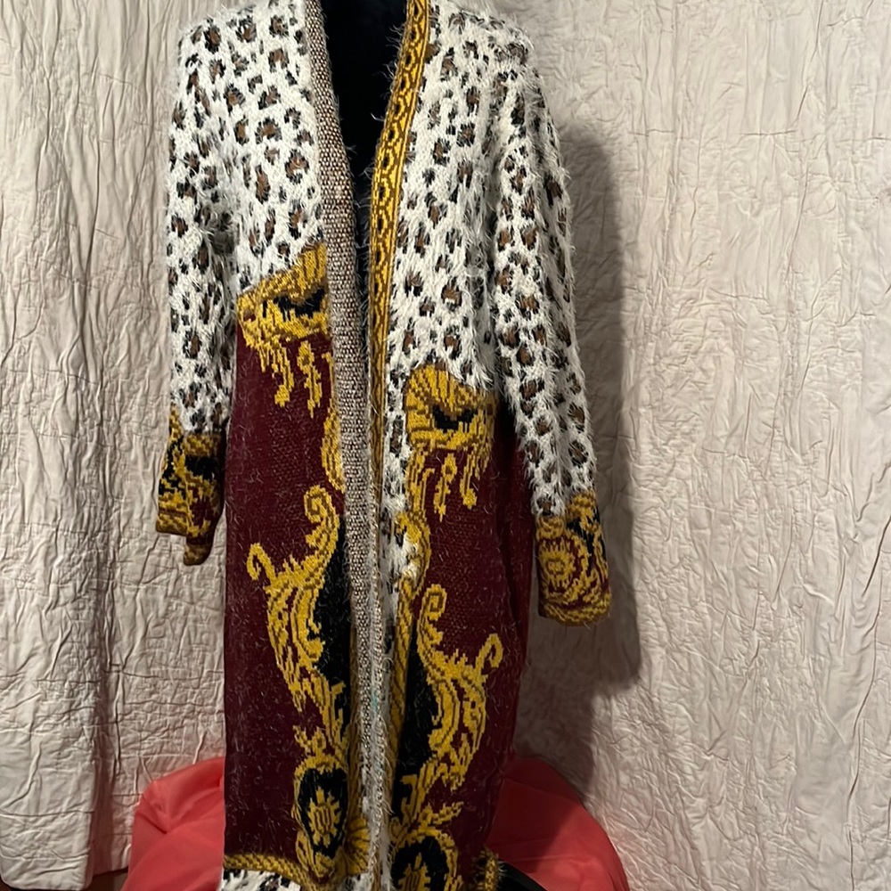 Long, soft cardigan. 2x
